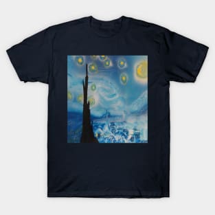 A starry night inspired by Van Gogh T-Shirt